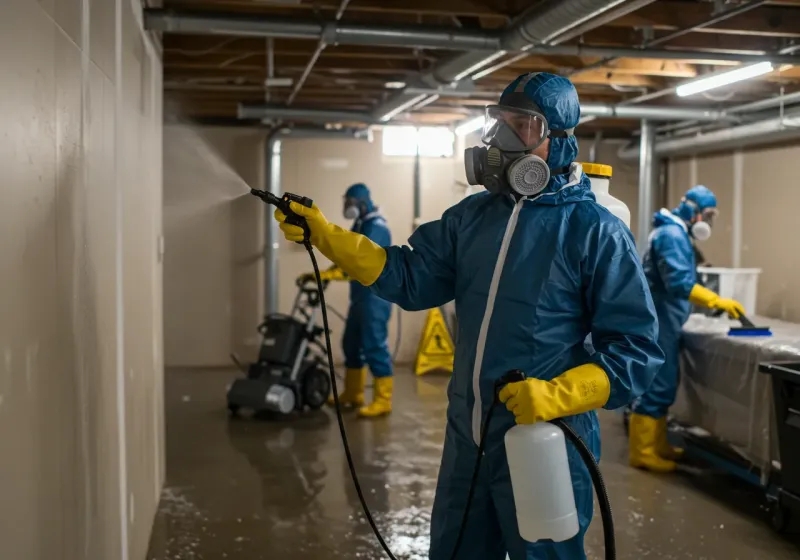 Basement Sanitization and Antimicrobial Treatment process in Tillamook, OR